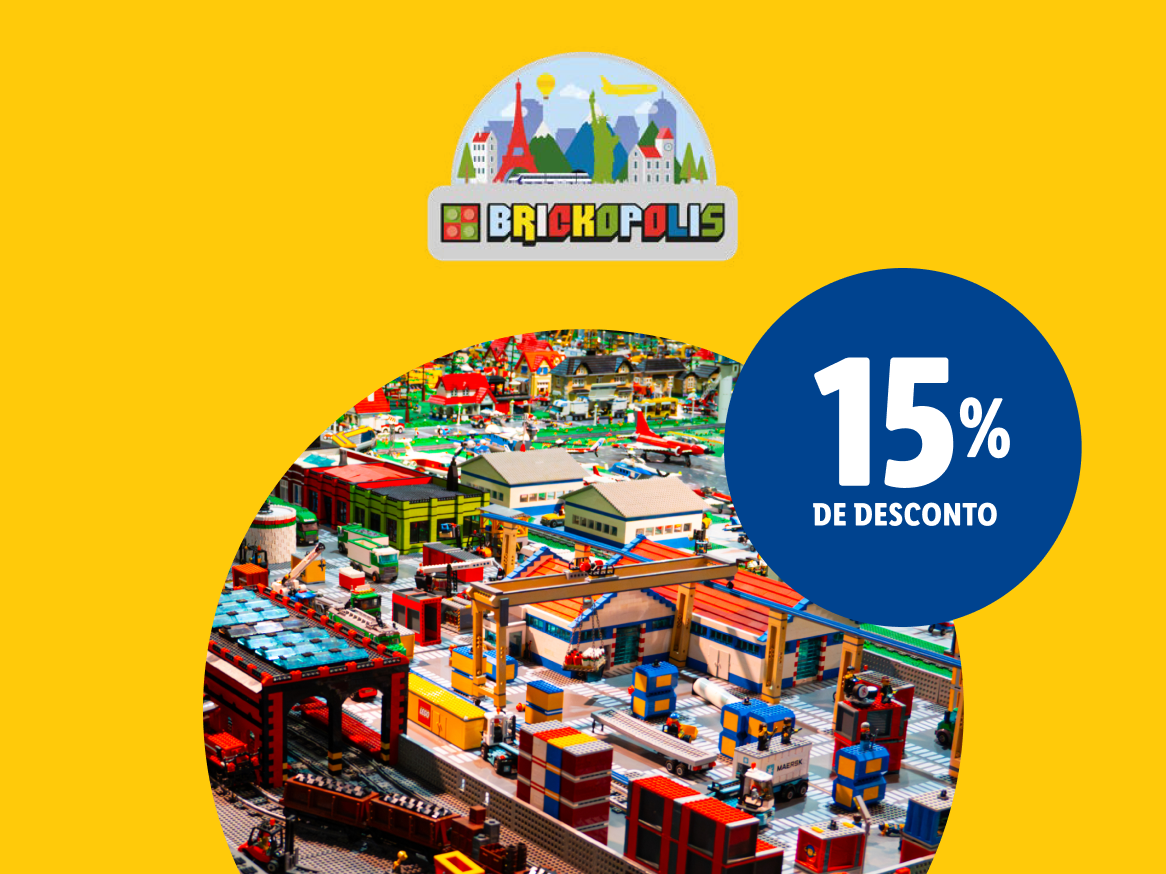 15% de desconto em Brickópolis, um incrível mundo LEGO!