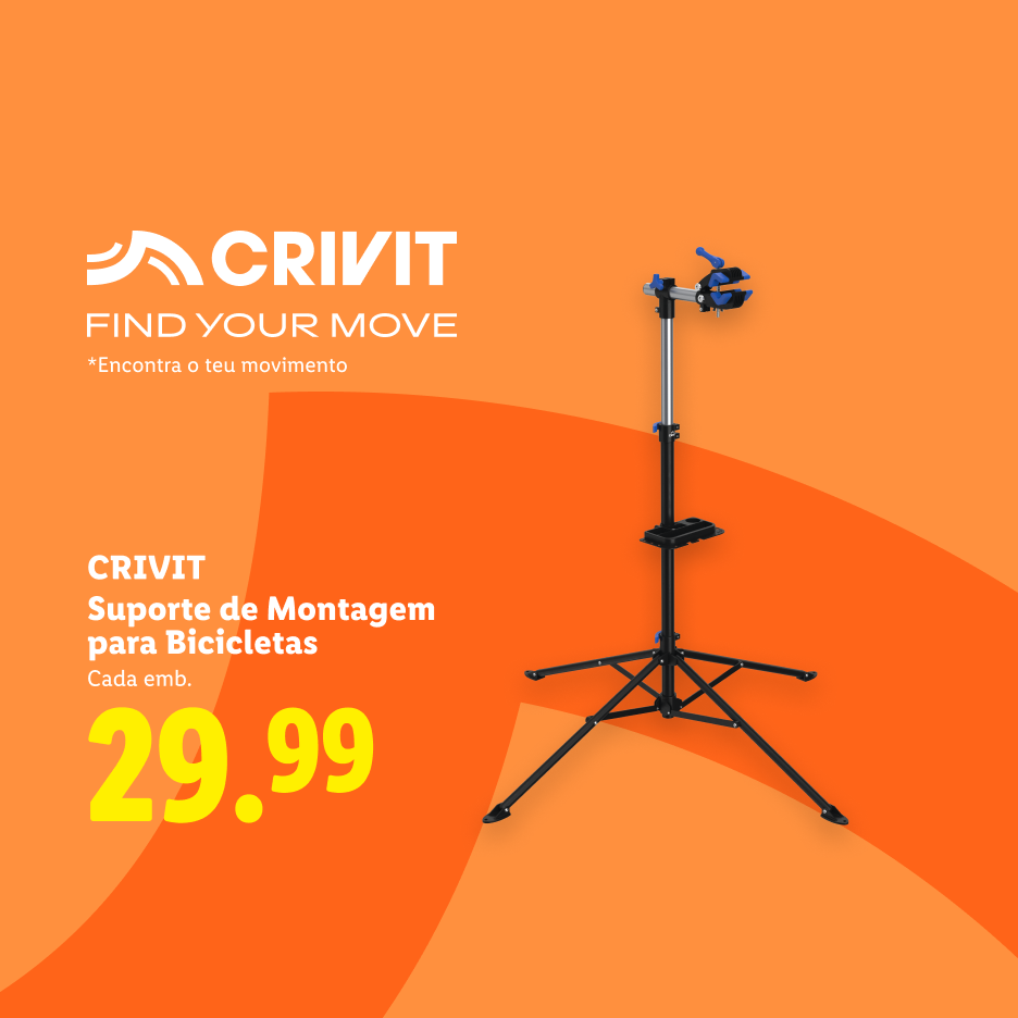 Suporte de montagem para bicicletas, com preço de 29,99.