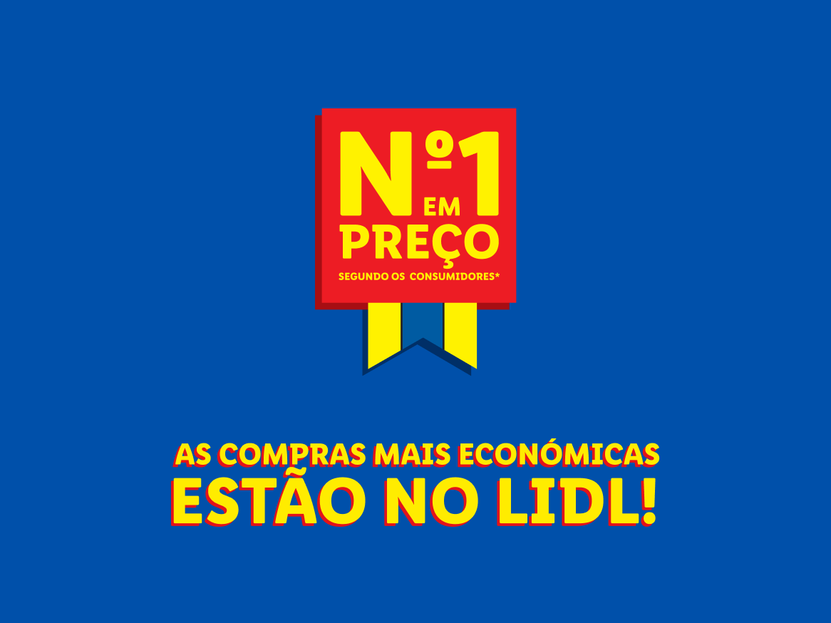 Anúncio do Lidl: Nº1 em preço, segundo os consumidores.