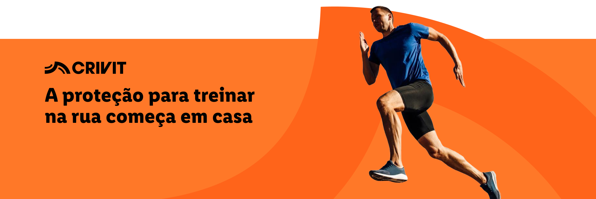 Roupas esportivas Crivit: roupa de corrida.